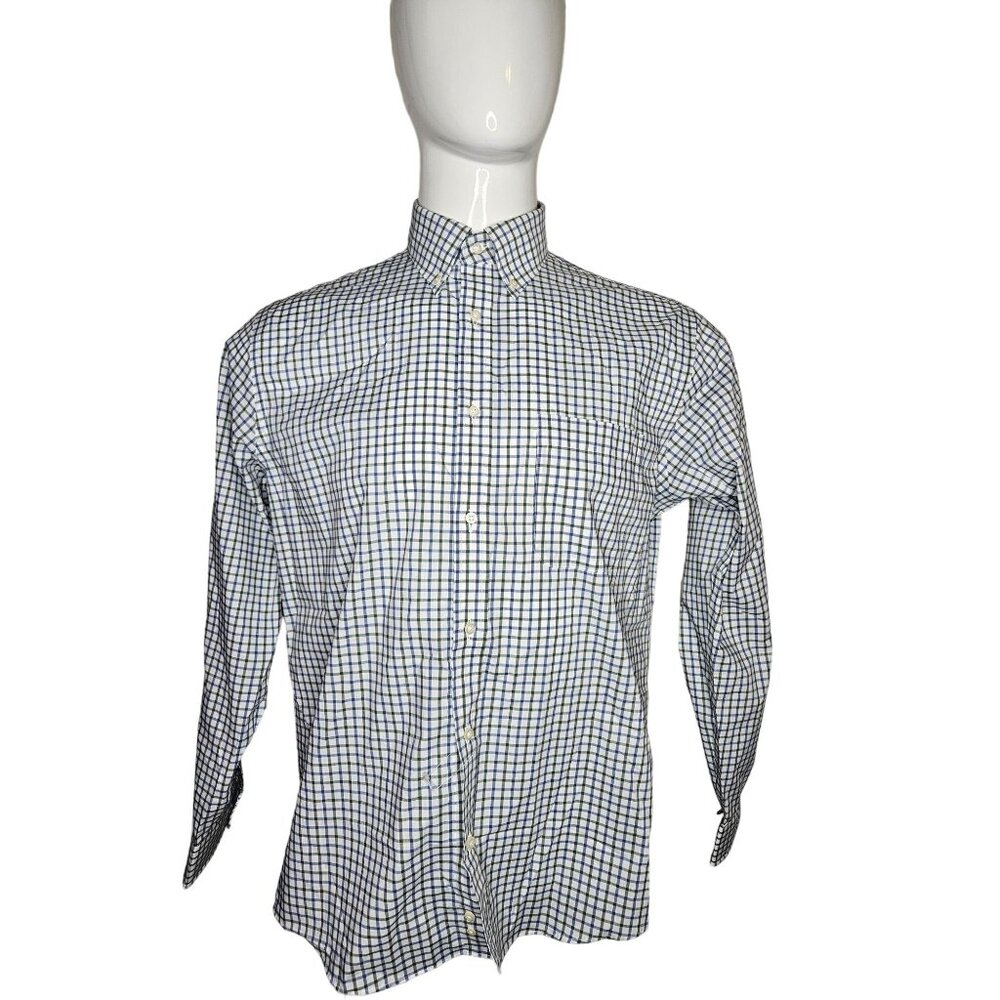 Jos. A. Bank 1905 Collection Slim Fit Plaid Button-Down Shirt Mens 16.5/35 - Picture 3 of 7